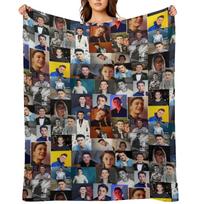 Noah Schnapp Throw Blanket Custom Decorative Sofas Quilt Summer Beddings Blankets 30x40in