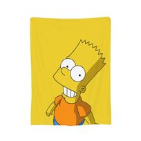 Simpsonų animacinių filmų pledai Flaneliniai spausdinti Kvėpuojantys minkšti metami pledai sofai miegamojo kilimėliui 30x40in