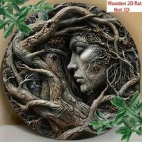 Boho stiliaus Gyvybės medžio metalo sienos meno dekoracija namų svetainei 20x20 įvairiaspalvis