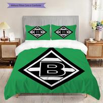 „Borussia Pattern“ patalynės užvalkalų komplektas, antklodės užvalkalas, pagalvės užvalkalas, namų dekoravimas, gimtadienio dovana (1 * antklodės užvalkalas + 2 * pagalvės užvalkalai, be šerdies) 135x200cm