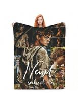 Bėgimo labirinte pledas Newt X Thomas Er Minkštas madingas pliušinis patalynės užtiesalas sofai foteliui lovai iškylai flanelinis lovatiesė 75X95CM pilka spalva