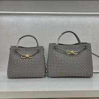Niche metalinė virvės sagties pintas pynimo krepšys odinis peties rankinis moteriškas krepšys didelės talpos retro senų pinigų stiliaus krepšys 25cm juoda