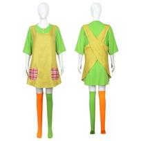 vaikų ir moterų COS ilgos kojinės Pippi cosplay drabužiai drabužiai drabužiai pasirodymų drabužiai 110