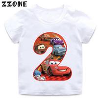 Automobilio Pixar Žaibas Makvynas Numerio Spaudinys Mergaičių Drabužiai 1 2 3 4 5 6 7 8 9 Metų Gimtadienio Vaikų Marškinėliai Kūdikių Berniukų Vaikų Marškinėliai 110