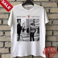 Bon Jovi Visada Albumas Unisex BALTI MARŠKINĖLIAI Visas Dydis S-5XL Unisex Marškinėliai XL