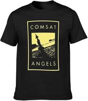 The Comsat Angels Post Punk Band Men  Black BT1089 Unisex T-Shirt L