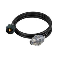 6/12 pėdų propano degalų žarna su filtru, skirta Buddy šildytuvui, QCC1/Type1 adapteris, jungia 20-45 svarų propano bakus, nuimamas adapteris, atsarginė dalis 6ft