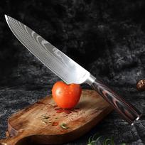 Damasko vaisinis peilis Super greitai aštrus pagalbinis maisto peilis Namų apyvokos vaisių ir melionų peilis Peilis without box