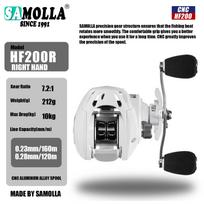2025 SAMOLLA HF200 Micro Low Profile Baitcasting Reel with Anti-Explosion and Drag Sound