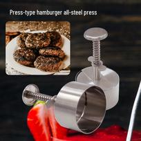 All-Steel Stainless Burger Press Mold for Patties and Rice Balls 8cm