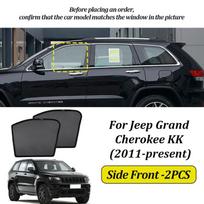 LINNUNU Magnetinis Automobilio Saulės Skydelis Priekinio Stiklo Užuolaida Šoninio Langų Saulės Skydelis UV Apsauga Jeep Grand Cherokee KK 2011-2025 AUTO 4th Side Front-2PCS