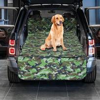 Automobilio šuns sėdynės apsauga Bagažinės dangčio pamušalo priedai 105x55 colio Lengvai montuojamas Apsaugantis nuo dulkių Green Camouflage