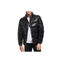 Calvin Klein Vienspalvis Stovimos Apykaklės Šiltas Duonos Striukė Užtrauktukas Medvilninis Paltas Vyriški Švarkai Juodas CM152963-blk L black