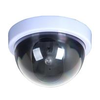 1PC Fake Dome Camera Simulation Camera Battery Operated Red LED, No Wiring Indoor Anti-Theft Scares Thieves balta