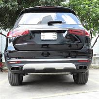 Skirta Mercedes Benz GLC GLE 350 450 GLS W167 X253 X167 20-22 Automobilio duslintuvo išmetimo vamzdžio galinės dalies apdailai, ABS anglies pluošto dalys Carbon fiber