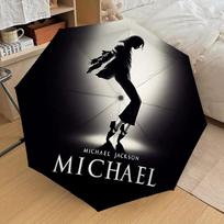 1 vnt. Michael Jackson automatiškai susilankstomas skėtis, nešiojamas sulankstomas dizainas, atsitiktinis lauko aksesuaras L1202022