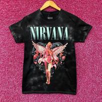 Nirvana In Utero Rožinis Angelas Menas Grunge Grupės Marškinėliai L