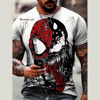 Vasaros 3D spausdinti vyriški Marvel Venom vyriški marškinėliai drabužiai laisvalaikio marškinėliai madingi šaunūs vyriški streetwear viršus S