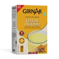 Girnar Instant Premix Haldi Doodh Turmeric Milk Beverage 10 Sachets Quick Hot Drink Mix