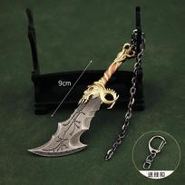 Naujas „God of War“ ginklas, „Chaos Blades of Kratos Rune Edition“, žaidimo periferiniai mini raktų pakabukai, metalinis modelio pakabukas, gimtadienio dovanos, žaislai