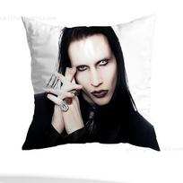M-Marilyn Manson pagalvės užvalkalas svetainės sofos pagalvės užvalkalas miegamojo kambario lovos pagalvės užvalkalas namų dekoracija 12x12Inch