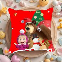 Cute Cartoon M-Masha And Bears-S  Pillowcases cushion covers living room sofas home decor gifts 12x12Inch