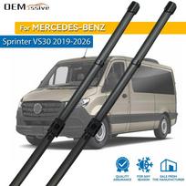 Skirta Mercedes-Benz Sprinter W907 W910 - 2026 Automobilio priekinio stiklo valytuvų šluotelės 2 vnt. Automobilio priekinio stiklo lietaus šepetėliai