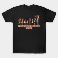 Vyriškas juodas marškinėlis su spauda Stranger Things marškinėliai The Babysitters Club 80-ųjų Sci-Fi parodija M11182 Nesupjaustomas perkėlimo popieriaus spaudinys Medvilninis marškinėlis 3XL juoda