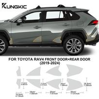 for Toyota Rav4 -2024 Car Door Triangle Protective Film PPF TPU Refit Door Sills Sticker Transparent 8.5mil Precut front rear film
