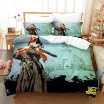 3D Print Game Red Dead Redemption 23Pcs Bedding Collections Duvet Cover Collection With Pillowcase Twin Full Queen King Bedclothes With Bed Linen EU Twin 135x200cm