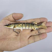 Daugialąstis ilgo metimo lydekų žvejybos masalas – Dirbtinis kietas masalas jūrų žvejybai Size See Picture black