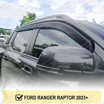 Vėjo ir lietaus deflektoriai, saulės gaudyklės Ford Ranger Next Gen T9 Wildtrak Raptor 2025+ langams, automobilio aksesuarai