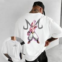 Nauji „Dragon Ball Anime Goku“ apvalios kaklo ir trumpų rankovių marškinėliai „2026 Bandai Summer“ vyriški sportiniai laisvi ir kvėpuojantys medvilniniai marškinėliai S