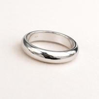 Minimalist Dome Band Ring – 925 Sterling Silver Chunky Band, Handmade Wedding Ring, Everyday Wear Band 4 sidabras