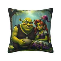 Custom Can't Today I'm Swamped Shrek Modern Pillow Cover Living Room Decoration Disney Cartoon Anime Cushions for Sofa 12x12Inch