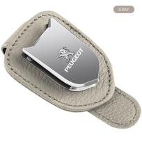 Auto Sun Visor Glasses Box Sunglasses Clip Card Ticket Holder Stand For Peugeot 308 408 508 RCZ 208 3008 2008 206 207 108 406 407 408 206 208 306 307 juoda