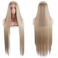 Cosplay perukas 100cm su viduriu juodas tiesus ilgas plaukas Unisex Helovino kostiumas Anime perukas K002-01