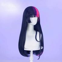 My Little Pony Equestria Girls Violetiniai Ilgi Tiesūs Plaukai Aukštos Temperatūros Šilko Anime Cosplay Perukas