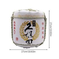 27cm Japoniškas Imitacinis Sake Indas Tradicinis Statinė Sushi Parduotuvė Restoranas Vitrina Putplasčio Vyno Statinė Klubas Pub Baras Dekoras Baldai
