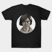 Men Black Print T-shirt Sun Bak No-Cut Transfer Paper Print Cotton Tshirt S juoda