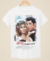 Greace - Filmo plakato įkvėpti unisex baltiniai marškinėliai Unisex T-shirt M