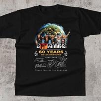 Naujas SCORPIONS 60 METŲ TURAS 2025 Dovana Gerbėjams Unisex S-5XL Marškinėliai UB486 Unisex Marškinėliai M