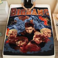 1 vnt. BIGBANG spausdinimo flanelės pledas, aukštos kokybės, visų sezonų, namų dekoras, šiluma ir komfortas, puikiai tinka Kalėdų dovanoms 80cm x 120cm white