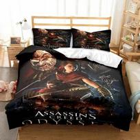 Vienpusis antklodės žaidimas A-Assassin Creed patalynės komplektas Spausdintas lovos komplektas su pagalvės užvalkalu Lova Vienvietis Dvigulis Karalienės Super King dydis EU Single(135*200cm)3pcs