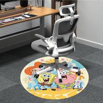 1pc SpongeBob Patrick Office Round Area Rug, Under Office Chairs Bedroom Living Room Home Decor  a1022220 80cm by 80cm