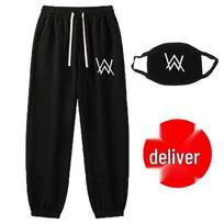 Jiahao Alan Walker DJ Hoodies Rinkinys: 3 dalių vyriškas pavasario/rudens džemperis su gobtuvu ir kaukė L