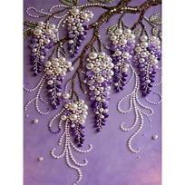 DIY Grape Pearl Art Painting for Home Wall Decor Pearl Gem Paintings Picture Arts Craft  for Adults/Beginners Gift Idea Home Decor Without Frame 30x40cm