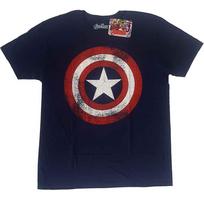 Marvel Comics - Kapitono Amerikos Nudėvėto Skydo Grafika (Marškinėliai) 4XL brown