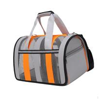 Compact Pet Travel Bag for Small Dogs and Cats - Lightweight Breathable Carrier Case L