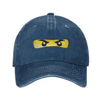 N-Ninjagos Akys Žaidimas Animacinis Unisex Stiliaus Kepuraitė su Snapeliu Nudėvėta Skalauta Kepurė Kepurė Lauko Kelionėms Neformali Minkšta Snapback Kepuraitė One Size